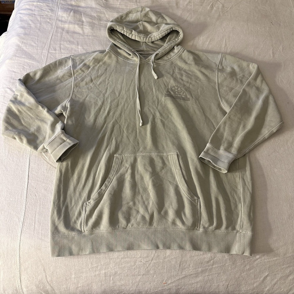 Firestone Walker Logo‎ Rare Hoodie Sweatshirt Pullover Faded Green Size Men's Xl